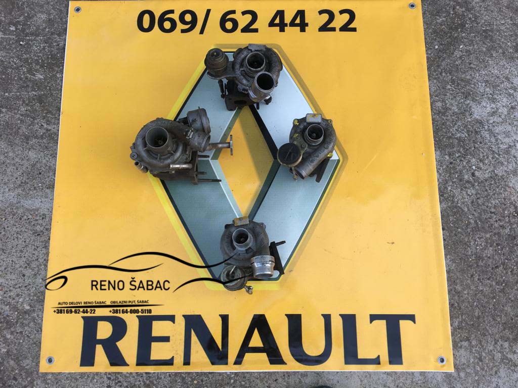 Turbine za Renault Captur, Clio, Espace … od 1999. do 2016. god